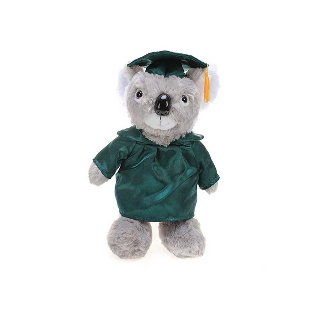 Graduation Stuffed Animal Husky 12"