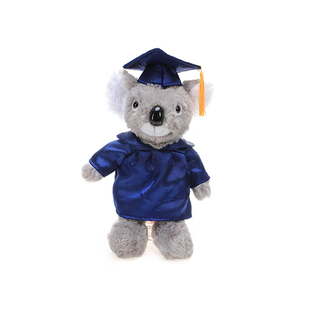 Graduation Stuffed Animal Husky 12"