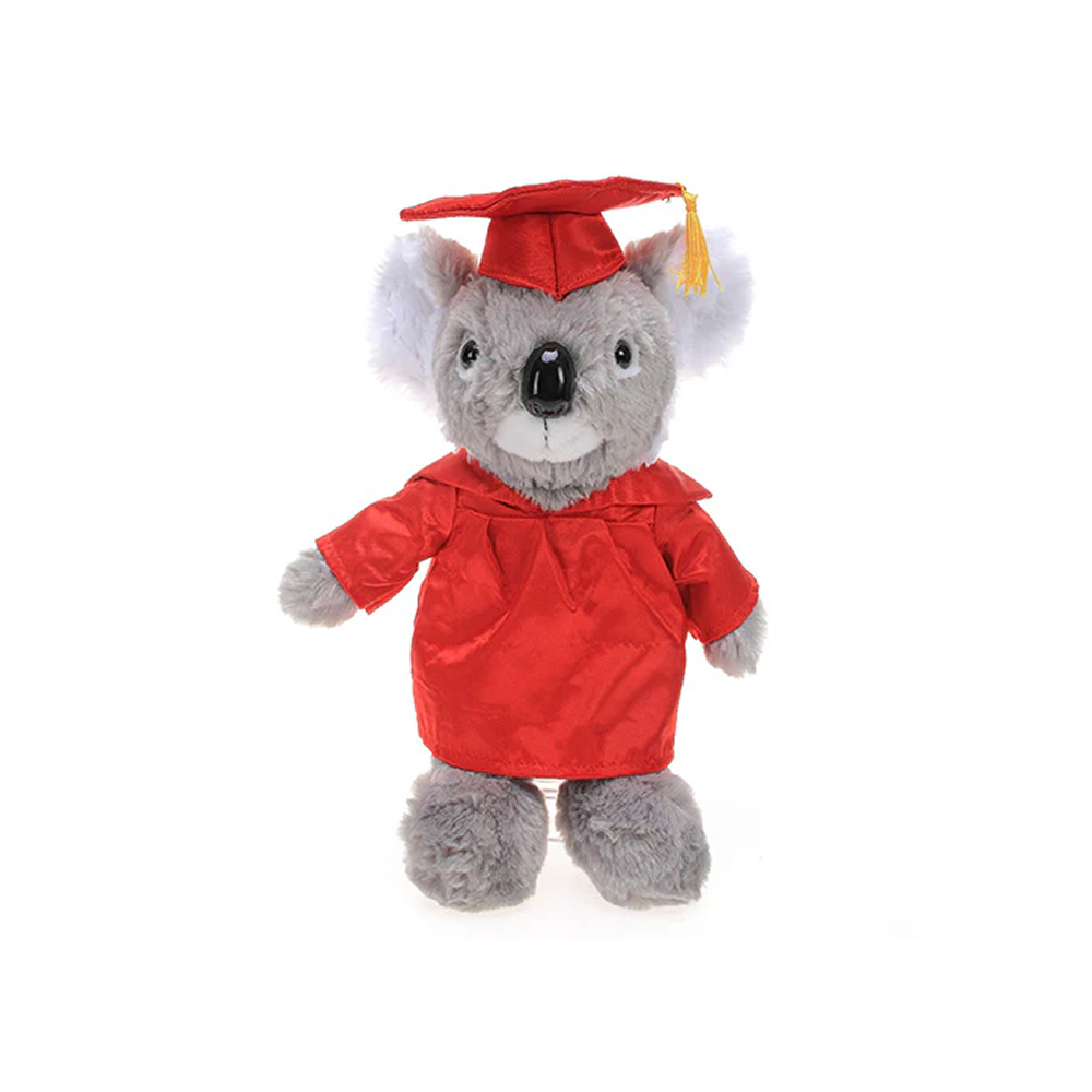 Graduation Stuffed Animal Husky 12"