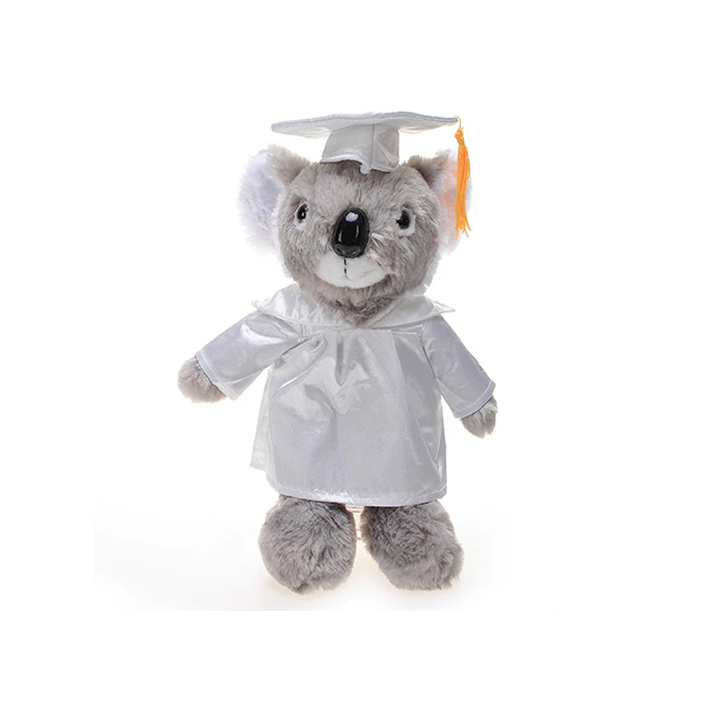 Graduation Stuffed Animal Husky 12"