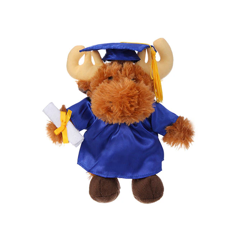 Graduation Stuffed Animal Moose 12"