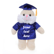 12'' Graduation Bunny Plush Stuffed Animal Toys with Cap and Personalized Gown 12''