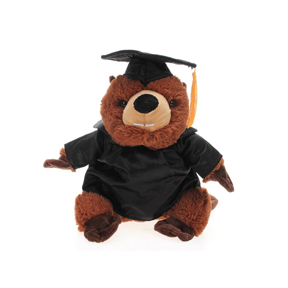 Graduation Beaver Plush 12"