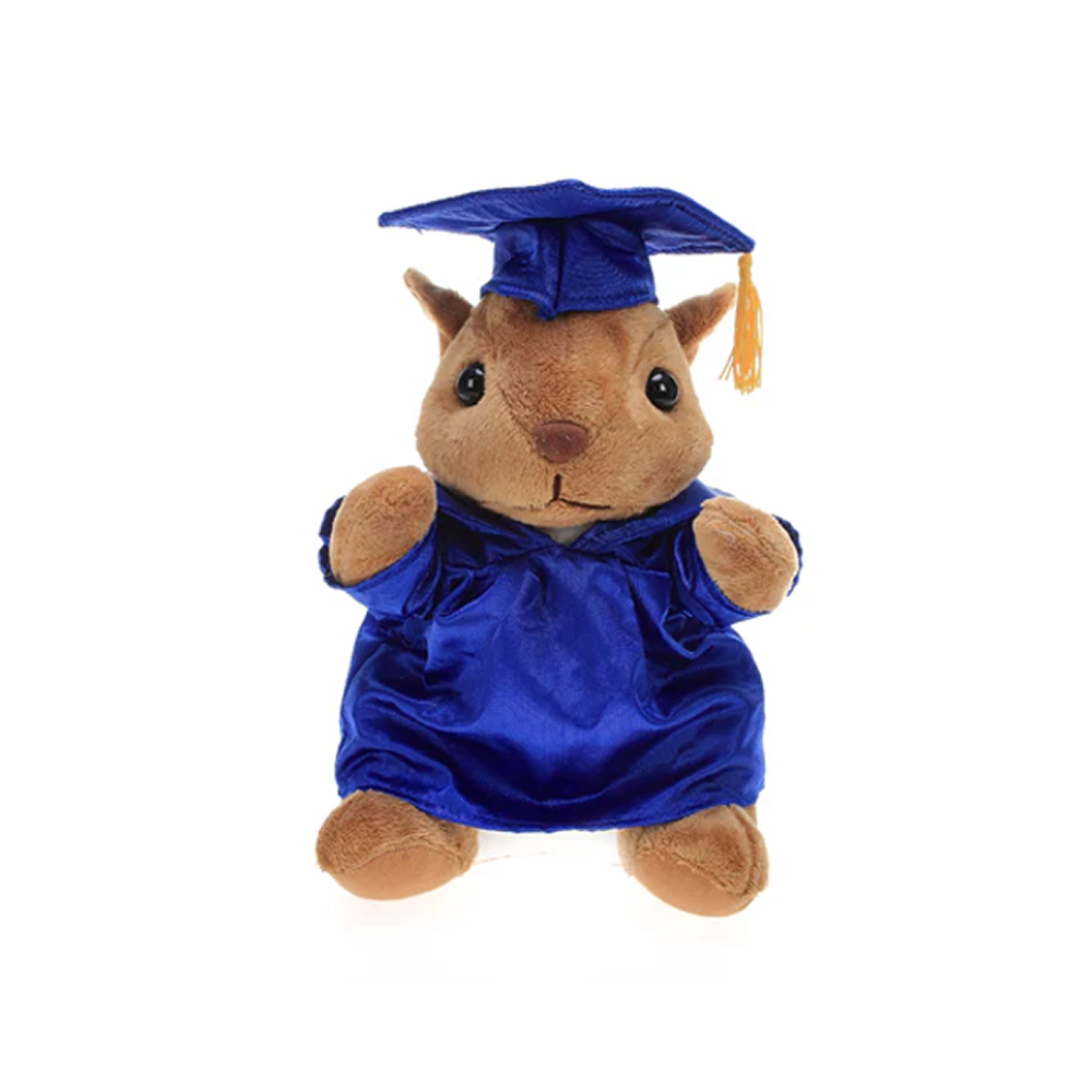 Graduation Stuffed Animal Squirrel 12"