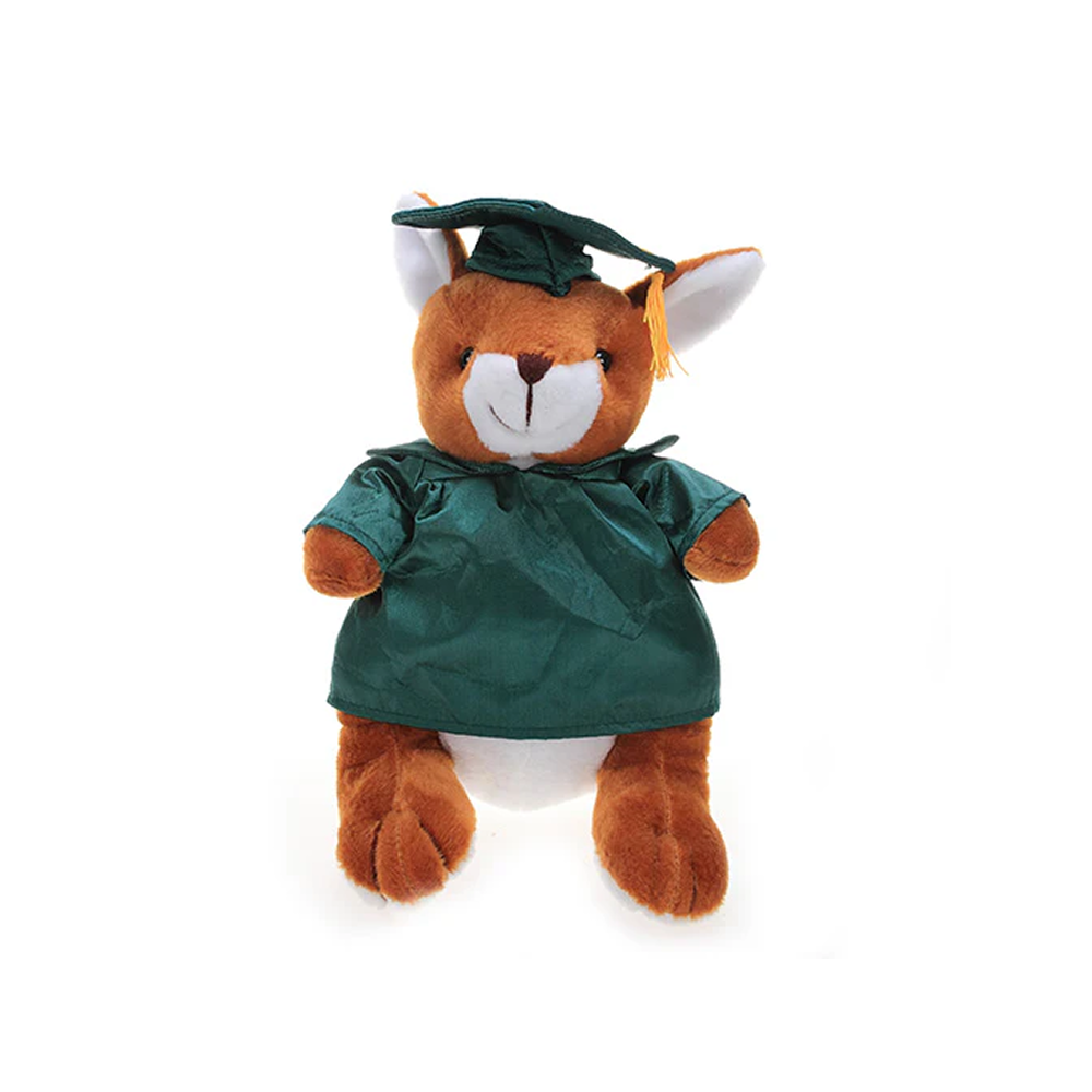 Kangaroo with  Cap and Gown