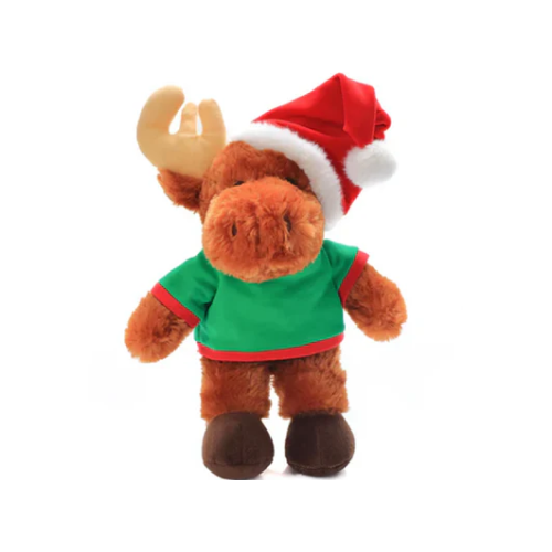 Holiday Moose with Custom Tee 12"