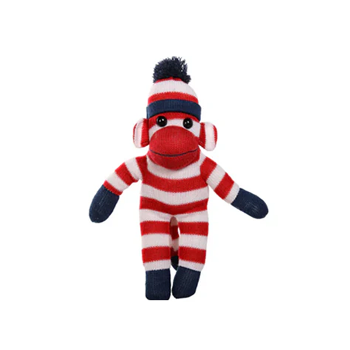 Xmas Sock Monkey Patriotic 16"