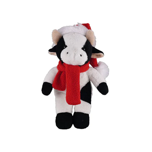 Xmas Scarf Cow 12"