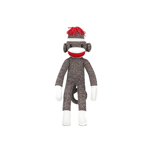 Sock Monkey Stuffed Brown in 6"