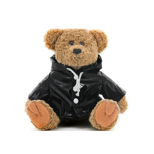 Oatmeal Bear with Raincoat 12"