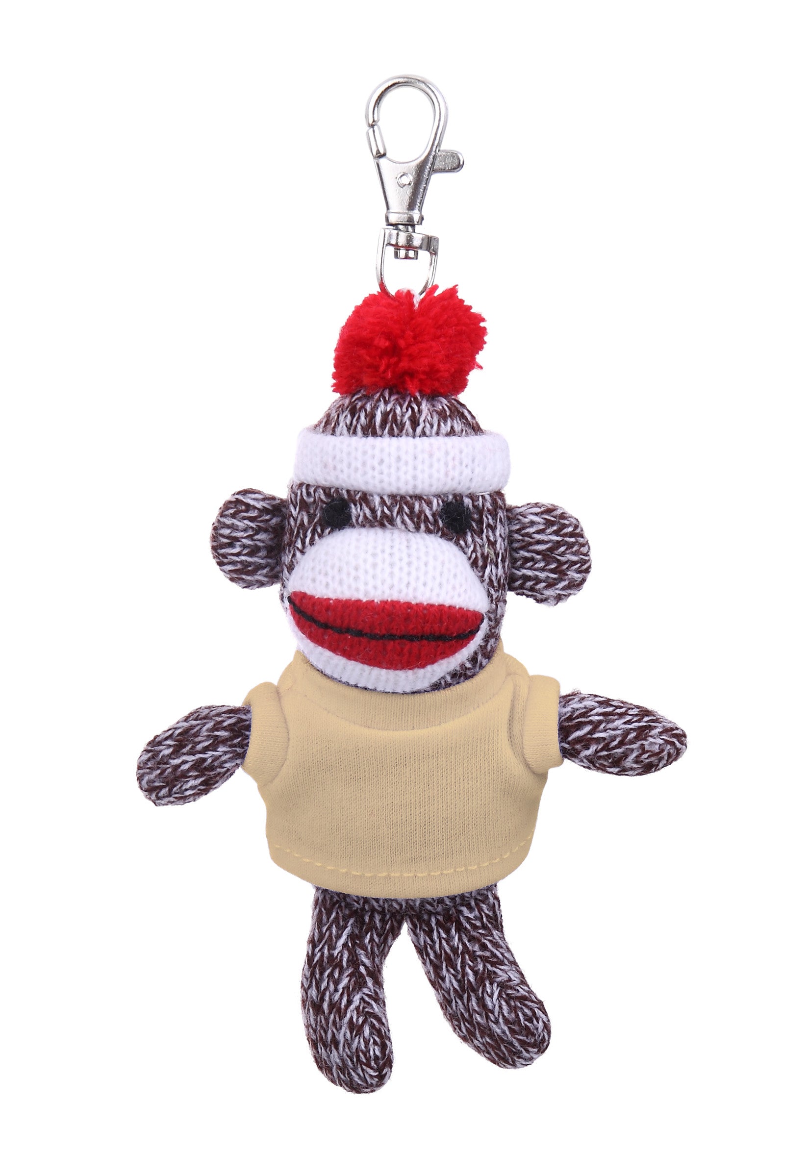 Monkey Keychain with Tee 4"