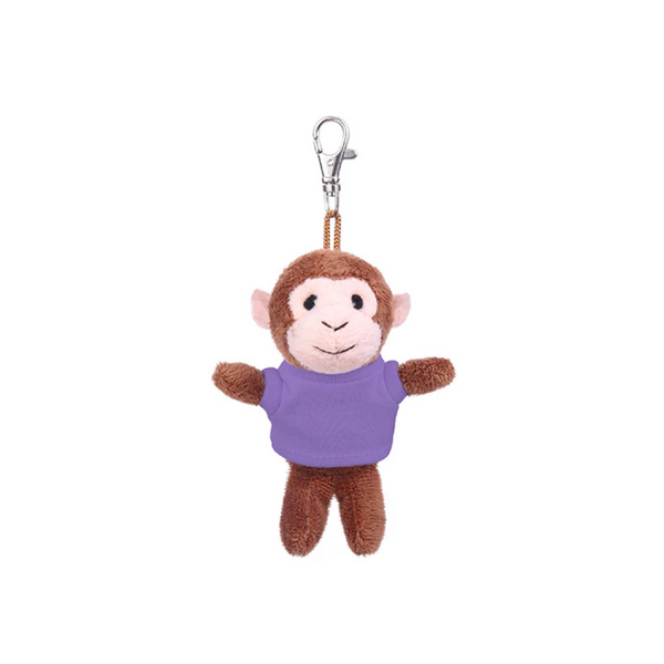 Monkey Keychain with Tee 4"