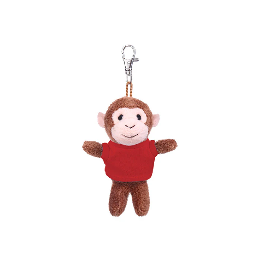 Monkey Keychain with Tee 4"