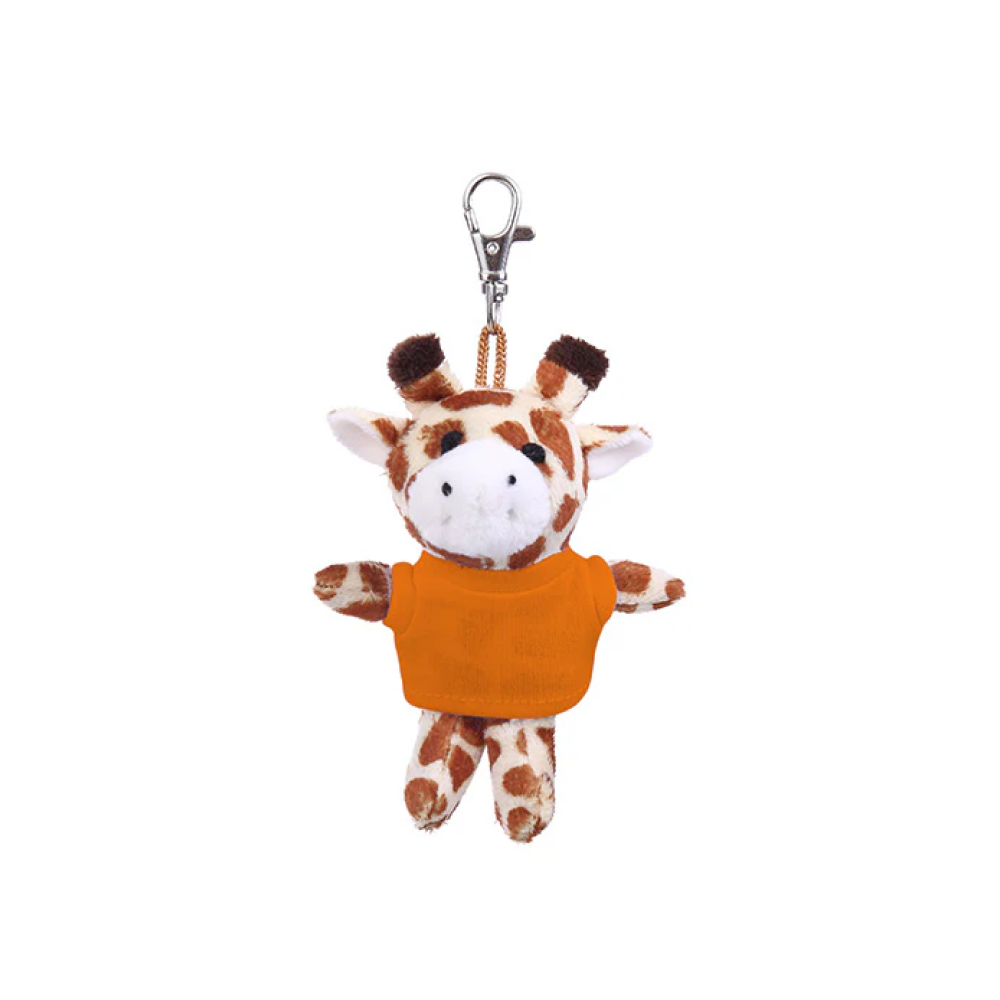 Giraffe Keychain with Tee 4"