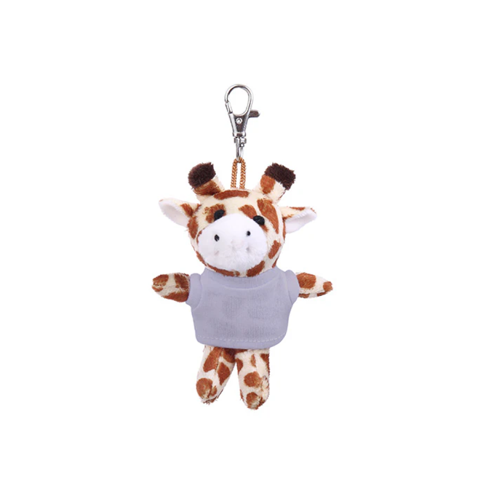 Giraffe Keychain with Tee 4"