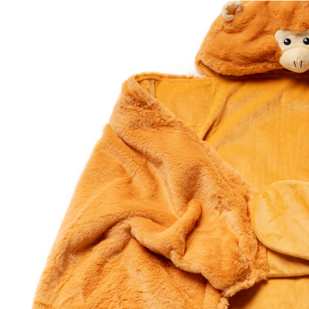 Monkey Weighted Hoodie Blanket