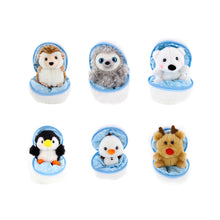 Six Zip Up Snowball Hedgehog, Sloth, Polar Bear, Penguin, Snowman, Reindeer Plush Toy Specification, Featuring a Soft, Plush Design That Zips Into a Snowball by Plushland.