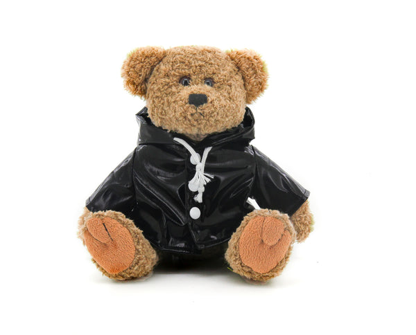 Oatmeal Bear with Raincoat 12"