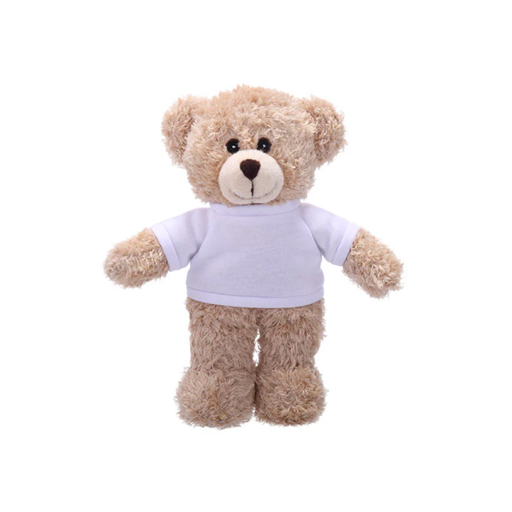 Soft Plush Tan Teddy Bear with Tee