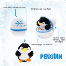 Zip Up Snowball Penguin Plush Toy Specification, Featuring a Soft, Plush Design That Zips Into a Snowball by Plushland.