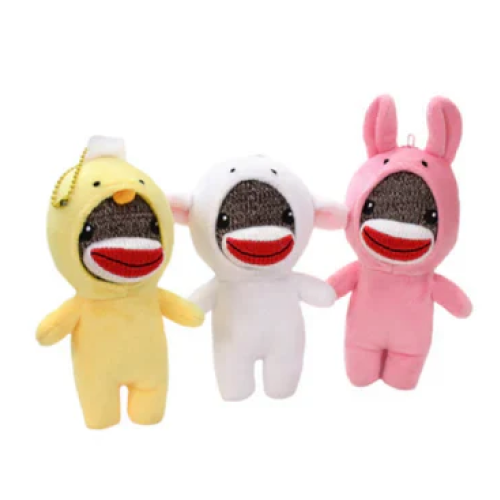 6" Standing Sockiez Chick, Bunny, and Sheep, Featuring Soft and Cute Designs by Plushland.