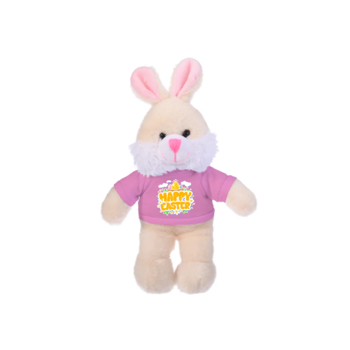 Bunny with Happy Easter Tee 8"