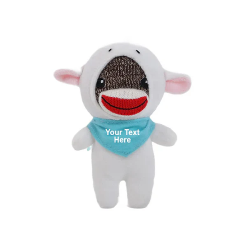 6" Sockiez Sheep with Custom Baby Blue Bandana, Featuring Soft and a Stylish Bandana by Plushland.






 