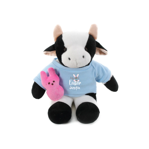 Cow with 1st Easter Shirt 12"