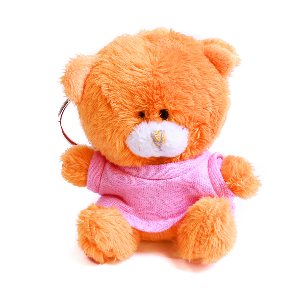 Mocha Qbeba Bear Keychain 4"