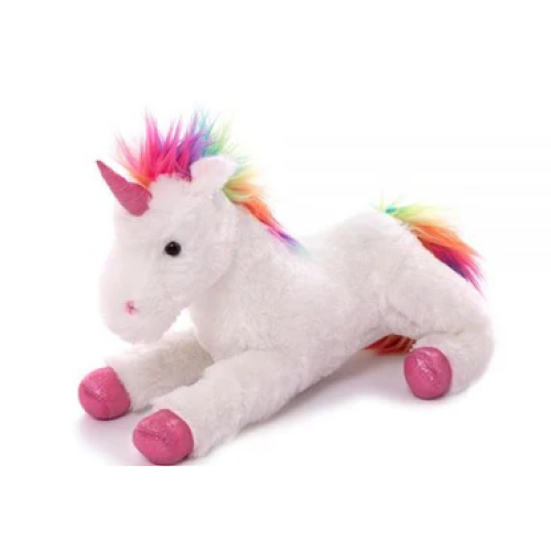 14" Sitting Left Side Crystal Unicorn, Featuring Sparkling Details and a Magical Design by Plushland.