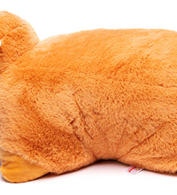 Side profile of the Weighted Cuddly Plush Monkey Lap Pals showing its plush design