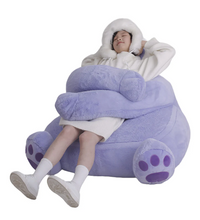 Child enjoying the Weighted Panda Bean Bag Chair for relaxation and lounging