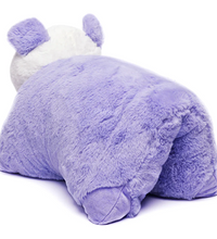 Back view of the Weighted Panda Lap Pal weighted stuffed panda plush