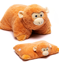 Weighted Plush Monkey Lap Pals plush companion in a side-facing pose