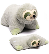 Weighted Sloth Lap Pal plush companion in a side-facing pose