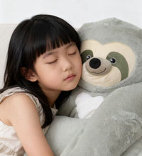 Weighted Sloth Bean Bag Chair with a cuddly sloth plush design