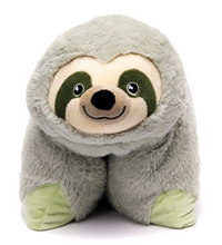 Weighted Sloth Lap Pal in a playful front-facing position