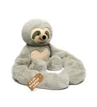Weighted Plush Sloth Hugger weighted sloth stuffed animal resting on a soft surface