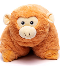 Weighted Stuffed Plush Monkey Lap Pals in a front-facing position