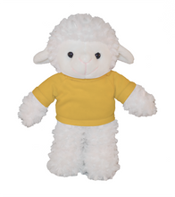 Plushland 8 Inch Floppy Sheep with Tee Plush Stuffed Animal Personalized Gift - Custom Text on Shirt - Great Present for Mothers Day, Valentine Day, Graduation Day, Birthday