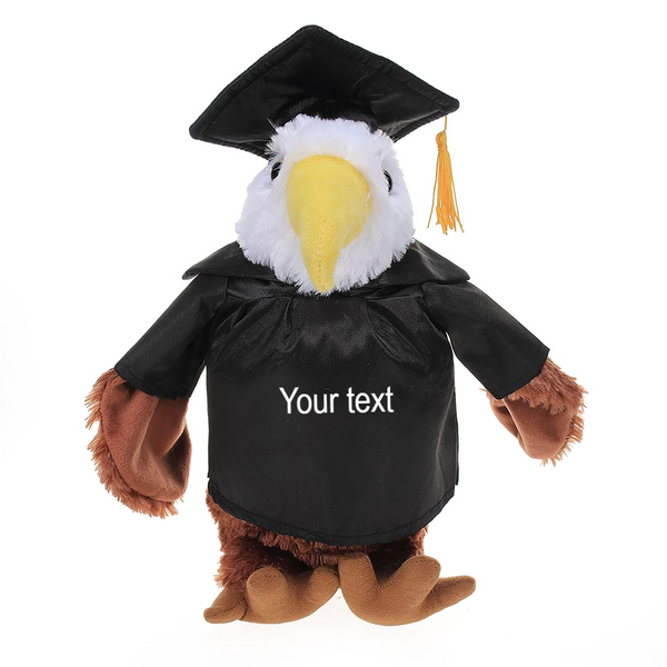 Graduation Eagle Plush 8"