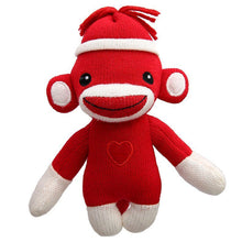 Sockiez Sock Monkey Baby Doll, With White Line Hat, Heart Logo in Front, A Best Mother’s Day Gift- Expressing in Color of Love