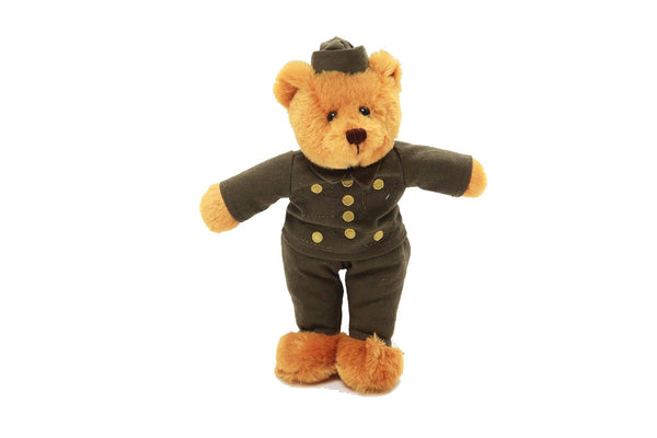 Plushland Adorable Teddy Bear 8 Inches, Stuffed Animals For Kids - With US Military Uniform