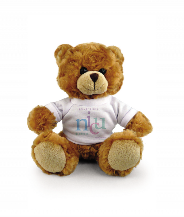 6'' March of Dimes NICU Jersey Sitting Bear by Plushland