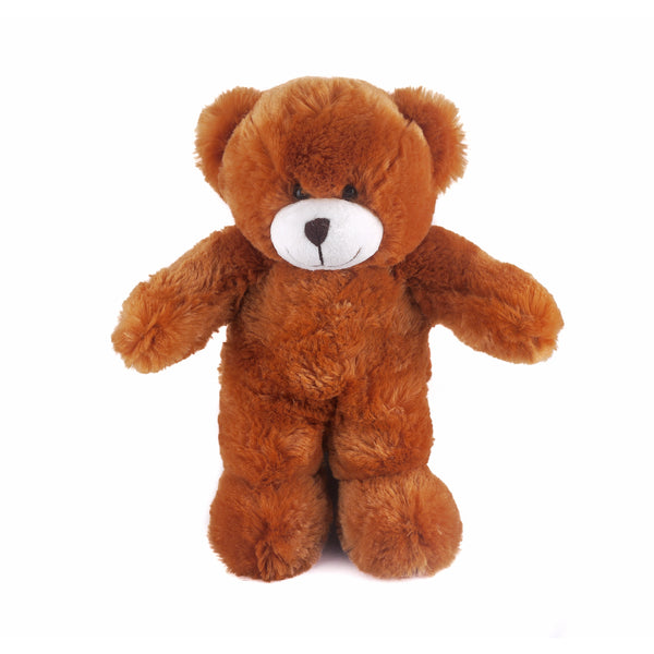 12'',8" Mocha Floppy Standing Bear by Plushland