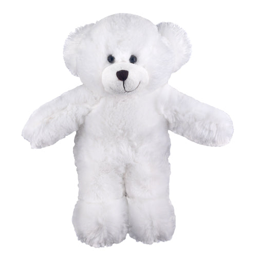 12'',8" White Floppy Standing Bear by Plushland