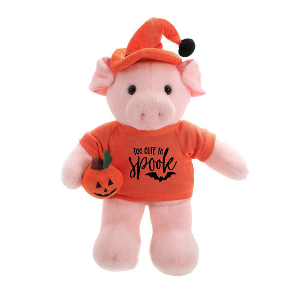 12'' Sitting Floppy Spook Pig by Plushland