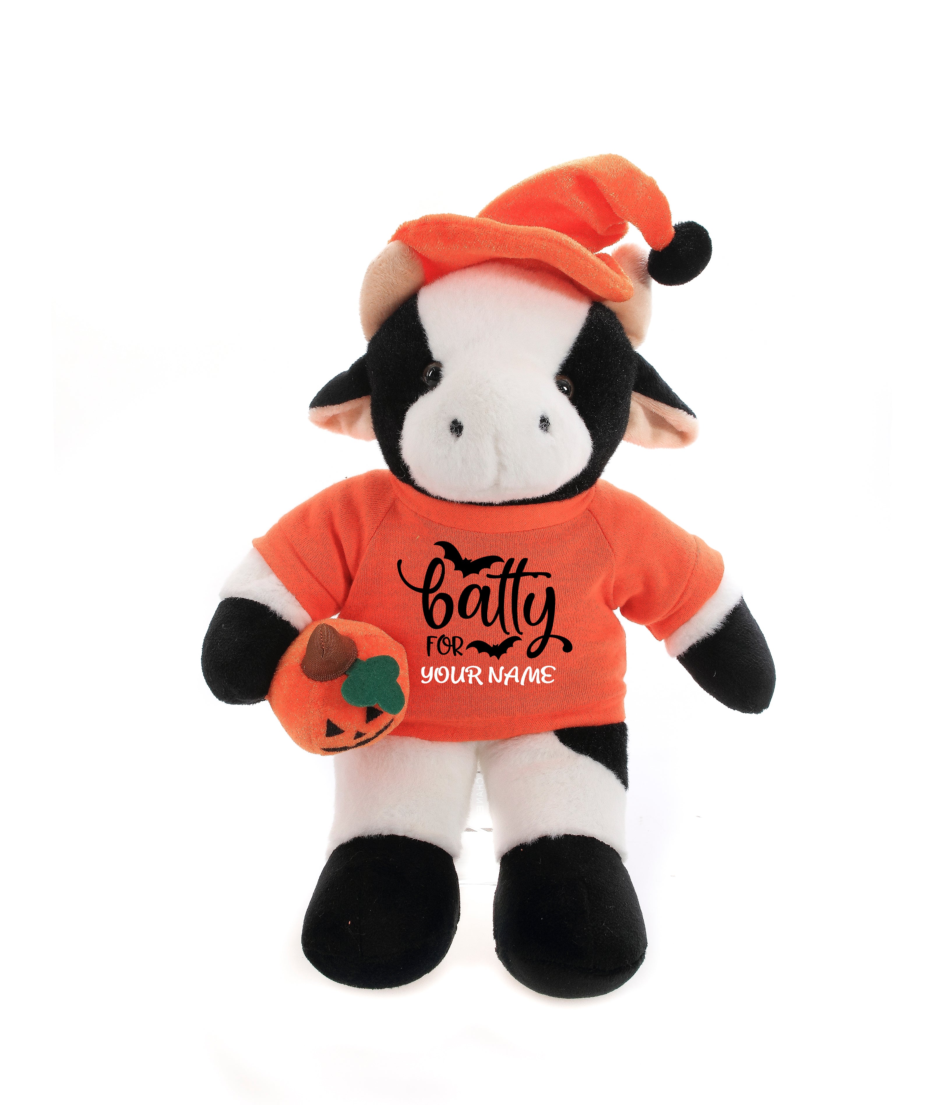 12'' Halloween Floppy Standing Cow with by Plushland