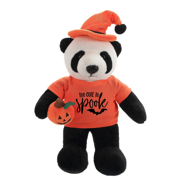 12'' Sitting Floppy Spook Panda by Plushland