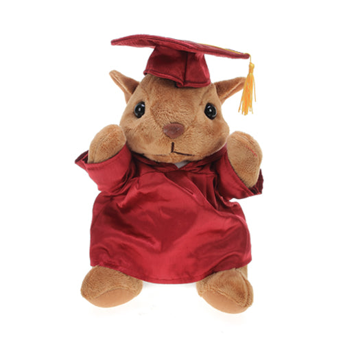 Graduation Stuffed Animal Squirrel 12"